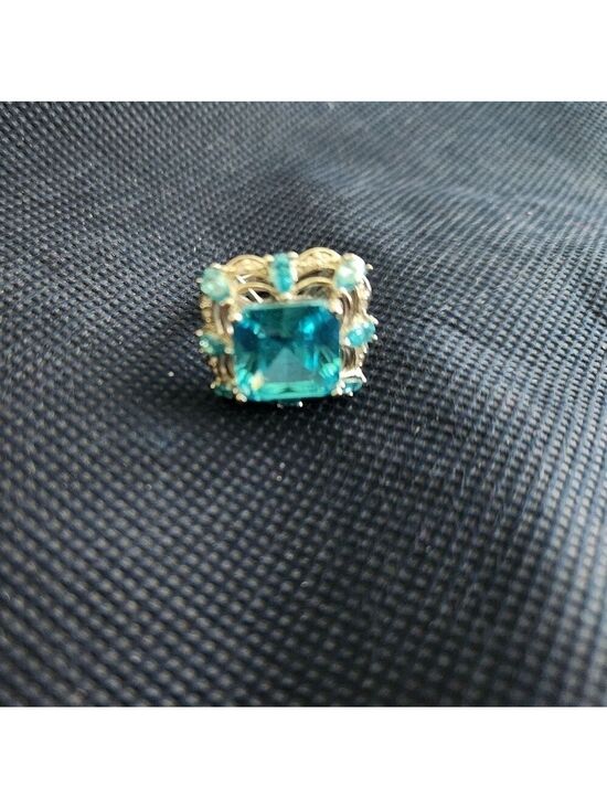 unbranded Jewelry - Aquamarine Ring, Sterling Silver Ring for Women, Boho Ring with Stone Blue Gemst